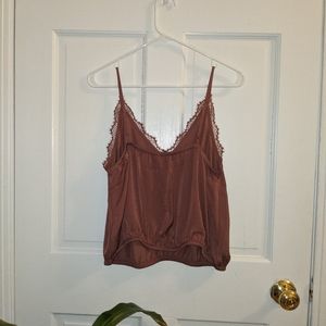 NWOT lacey, silky tank